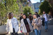International students on Swinburne's Hawthorn campus