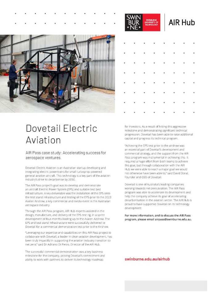 Accelerating success for aerospace ventures