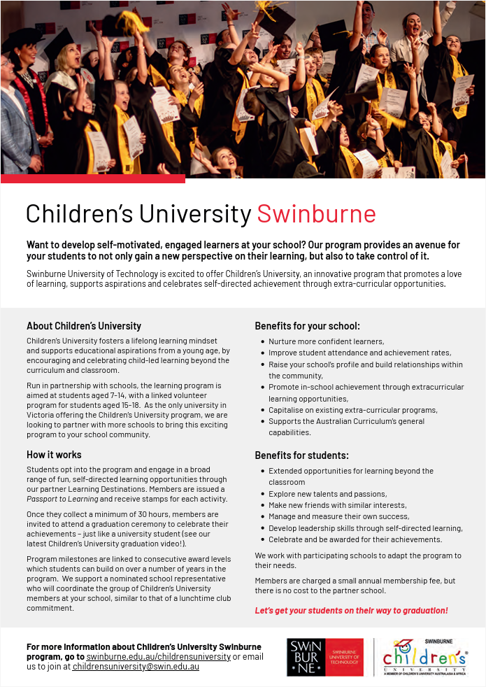 Children's University Brochure 2026