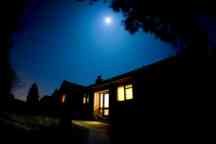 Moonlit house