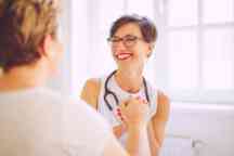 Woman at the doctor