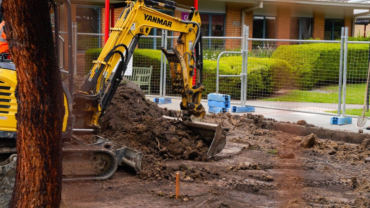 Indigenous Learning Circle under construction at Croydon
