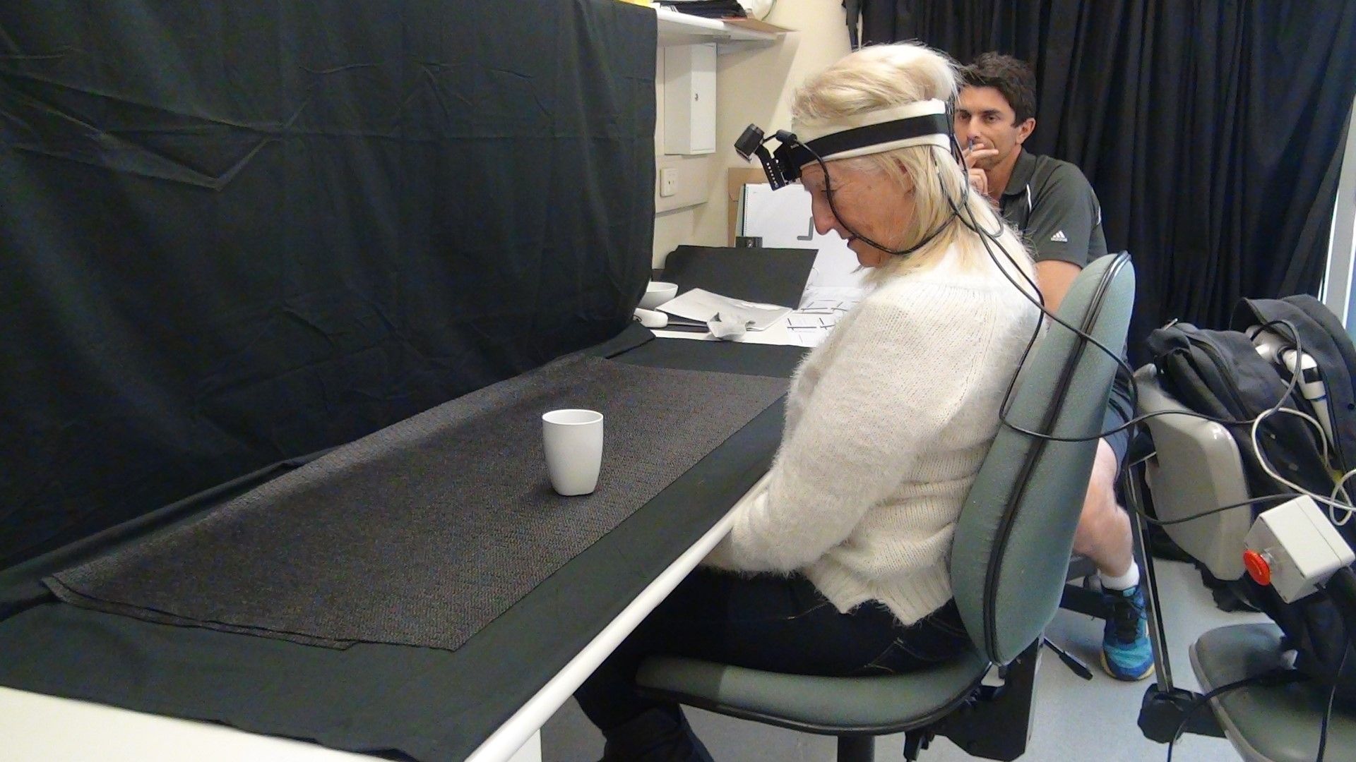 Vision processing and wearable assistive technologies Person wearing vision processing wearable assistive technology.