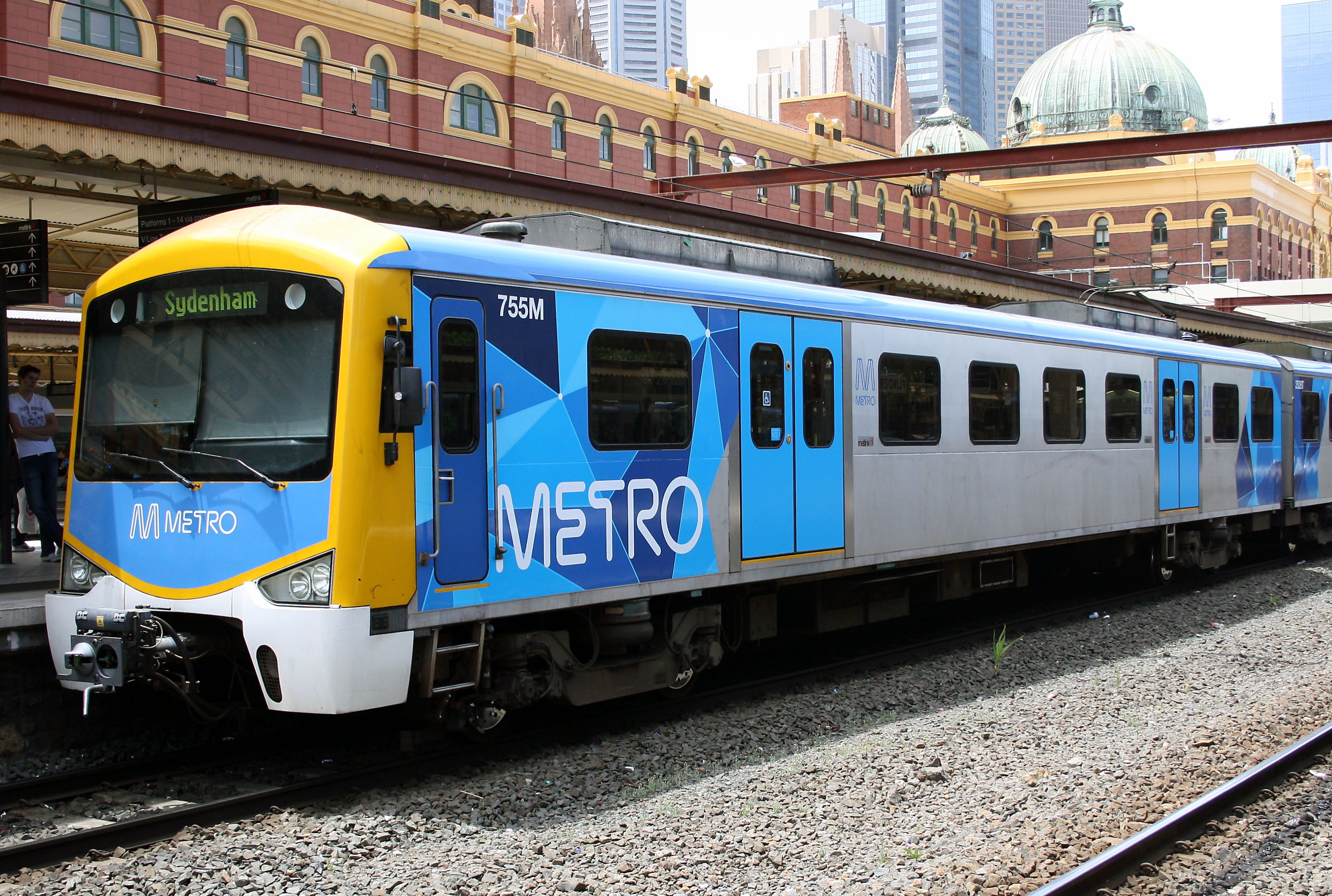 Siemens train in Metro Trains Melbourne Australia Siemens train in Metro Trains Melbourne Australia
