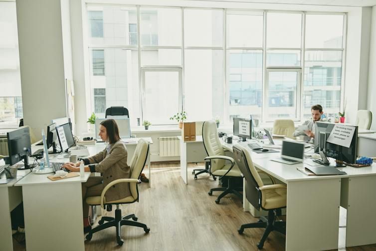 Working part of their working week in the office Some employees will miss out on promotions and bonuses if they refuse to spend at least part of their working week in the office.