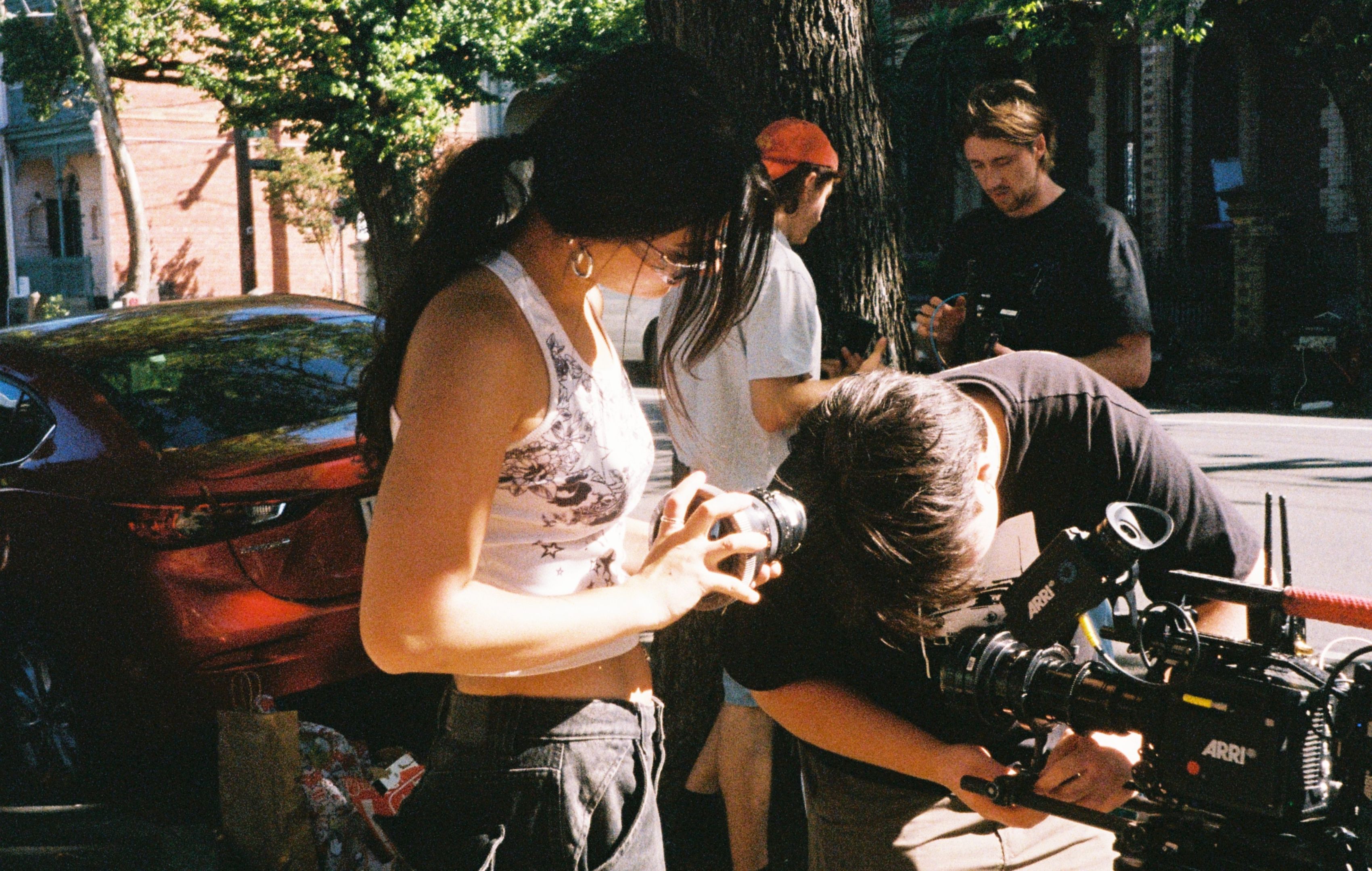 Alum Angela Lopez working on music video Angela Lopez on set of the ‘Even Better’, working as a producer for the music video selected for Tribeca Film Festival 2025.