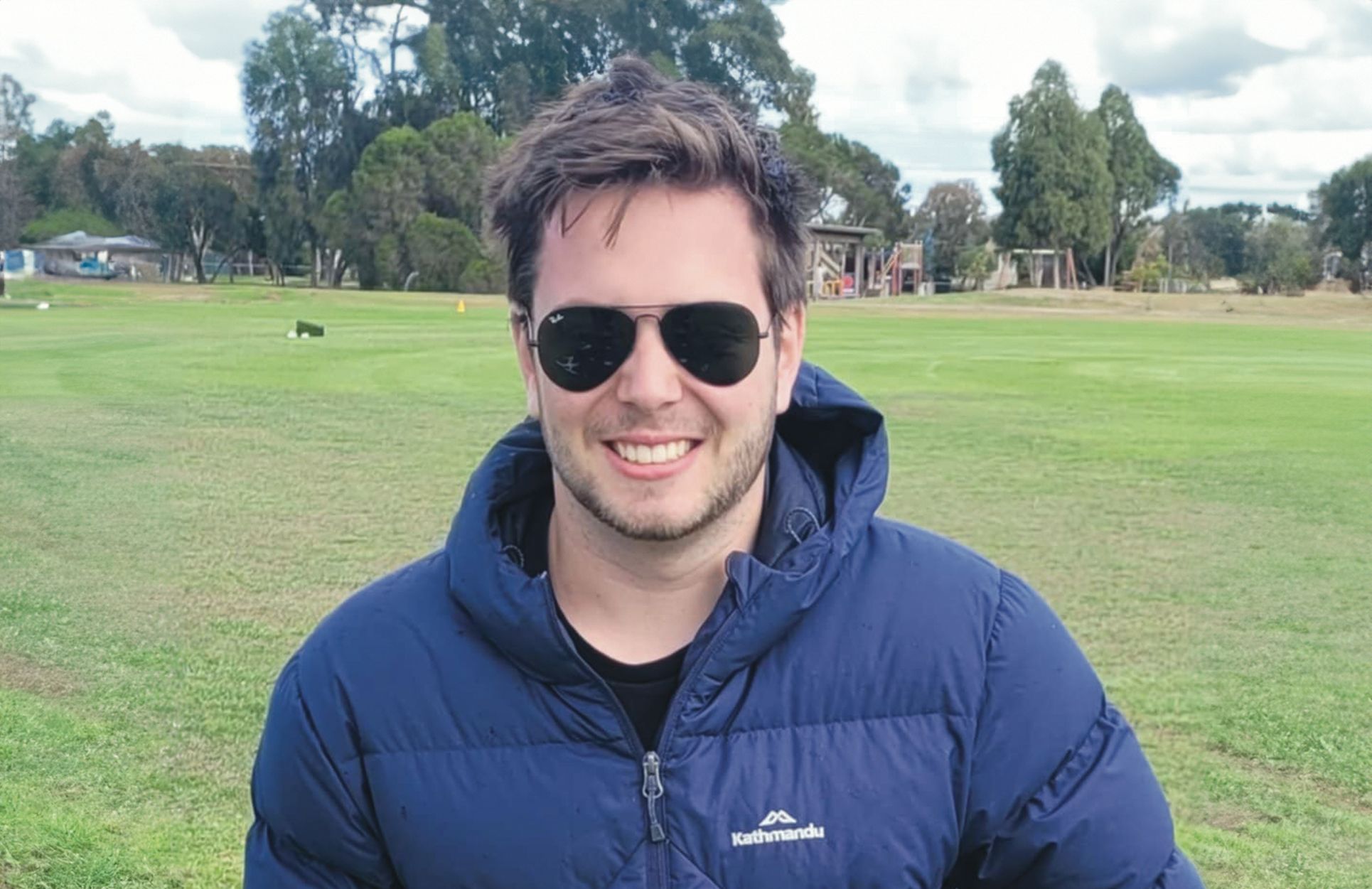 Lachie-placement-student.jpg Professional Placement student Lachie wearing sunglasses and a blue jacket