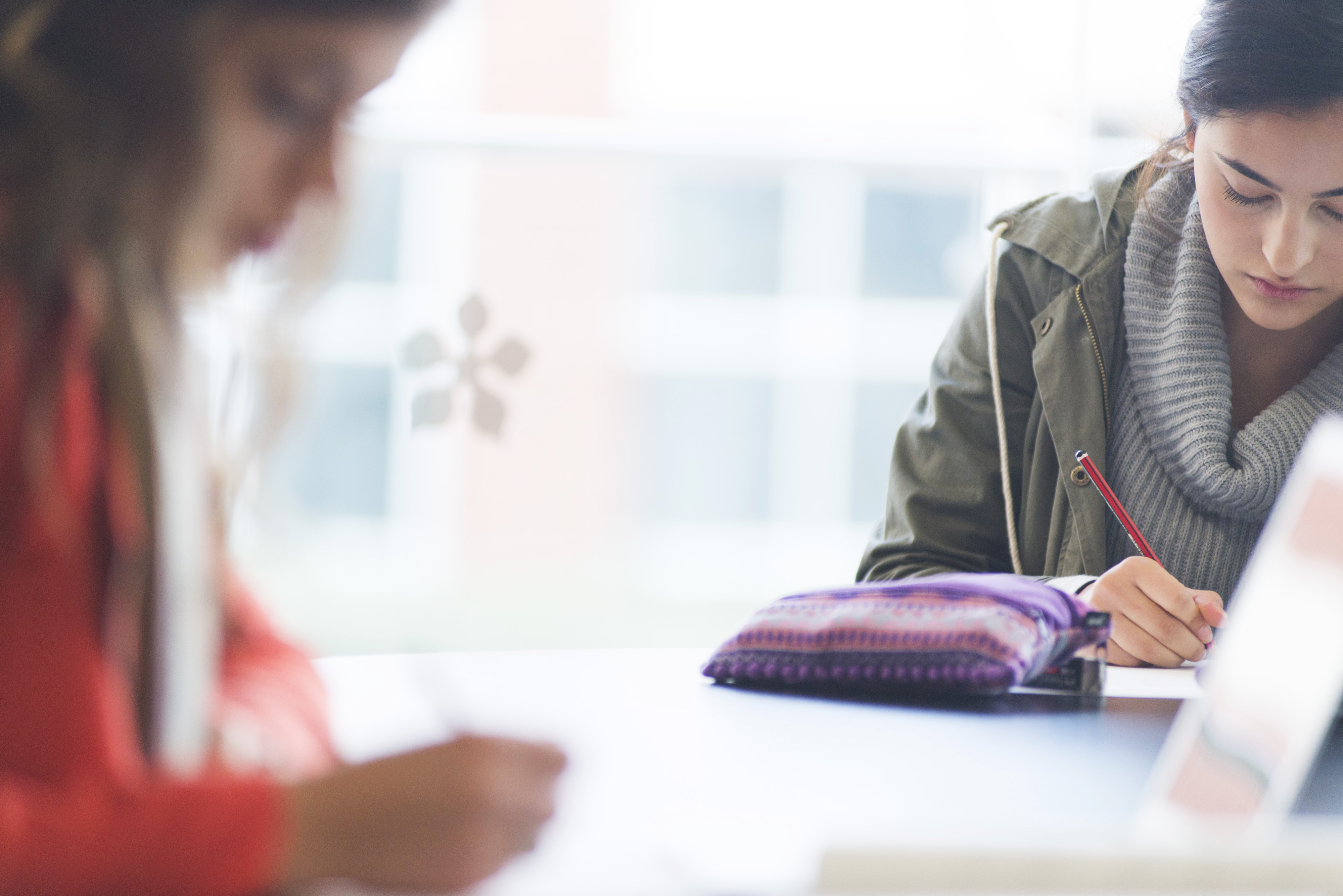 Students in the Library