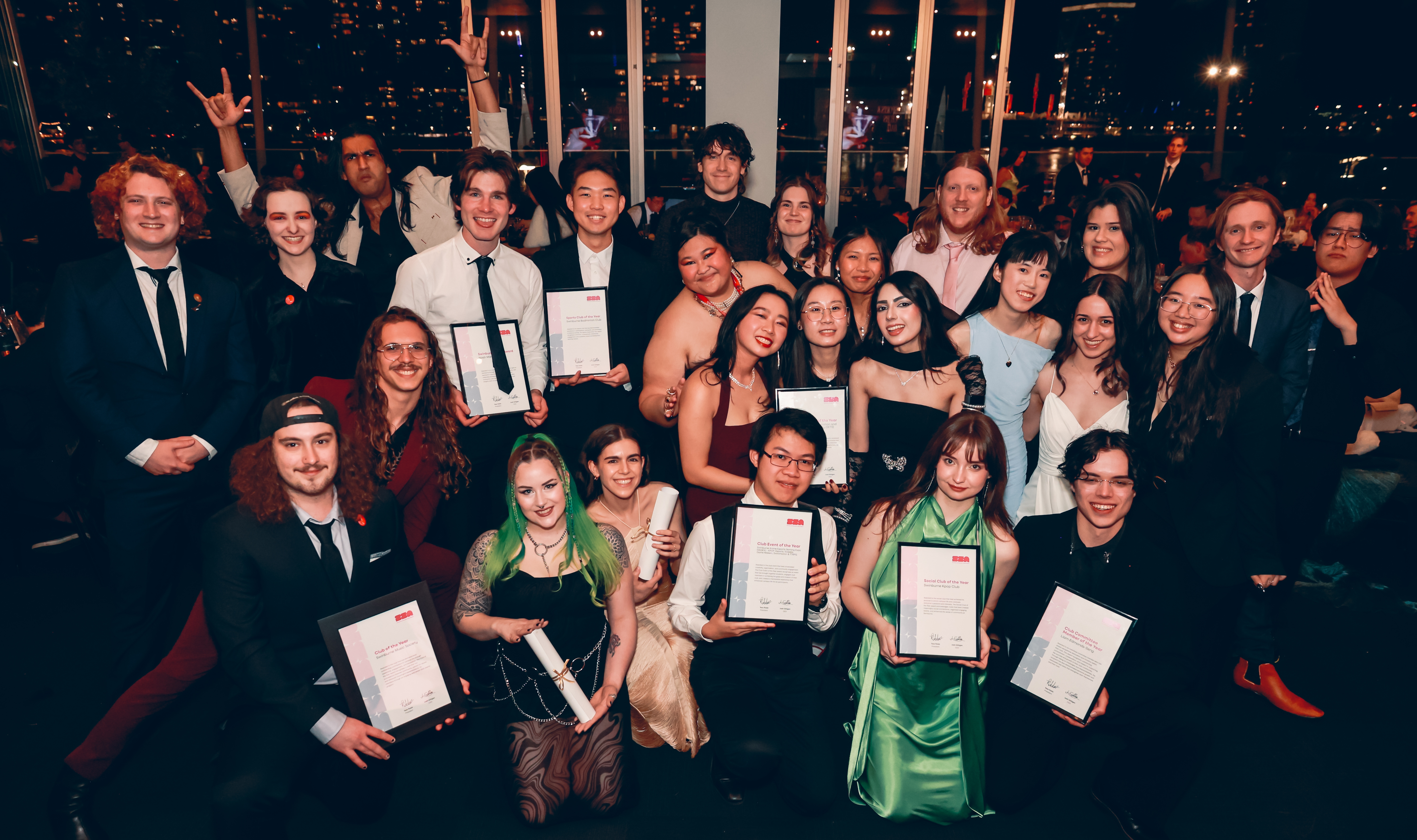 Group photo from the 2025 SSA Awards night