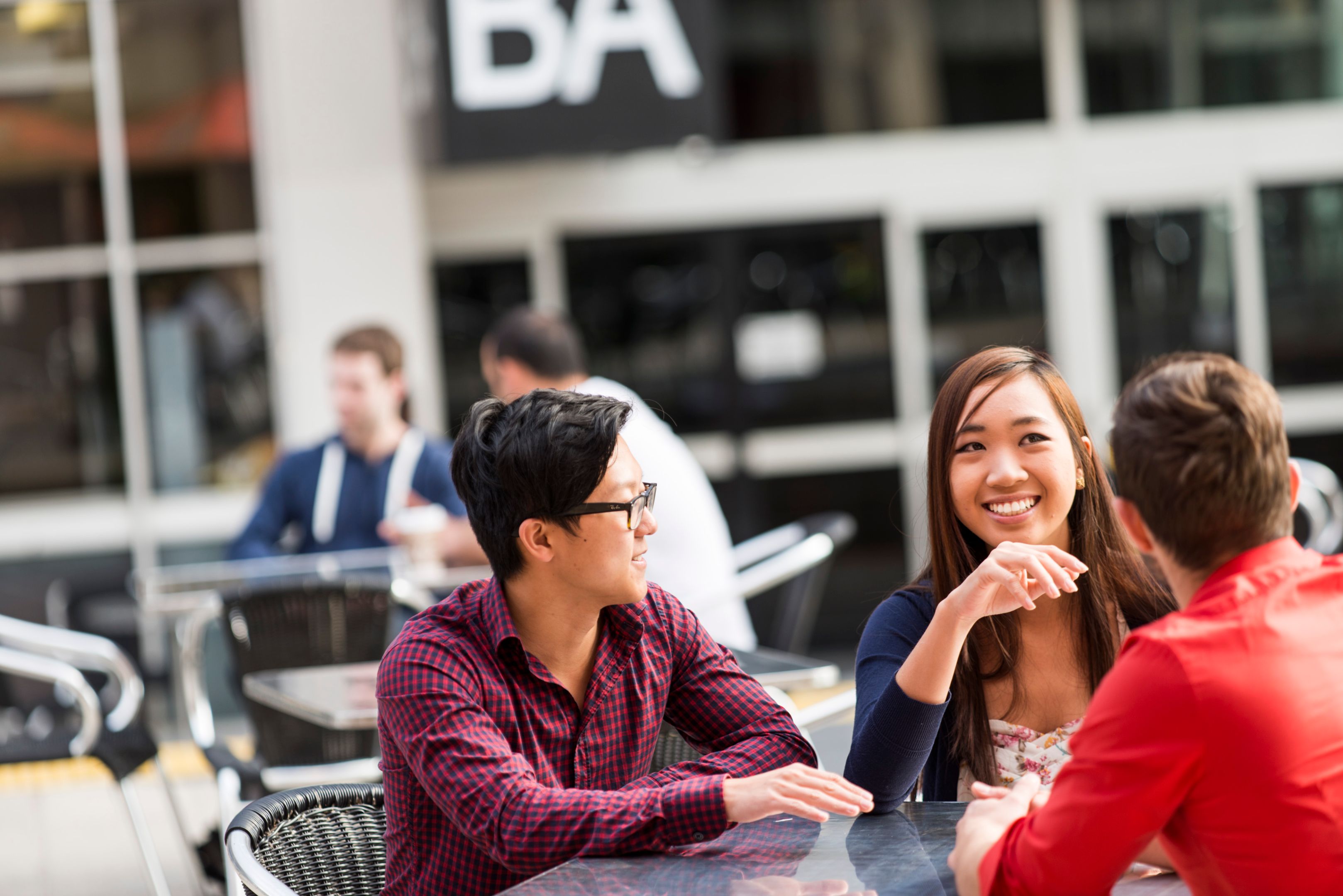 Students on Hawthorn campus