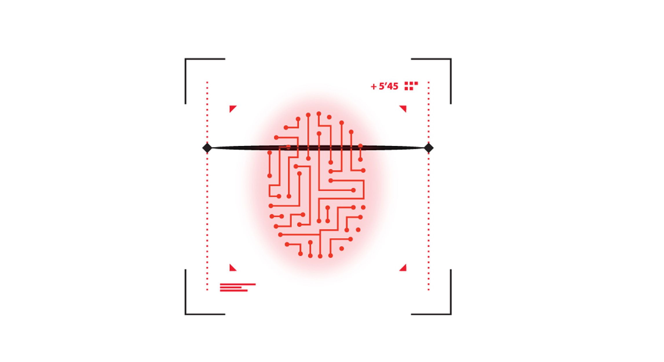 Specialist skills fingerprint A fingerprint scan graphic