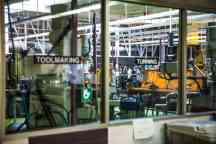 Hands-on learning with industrial machinery at Wantirna campus